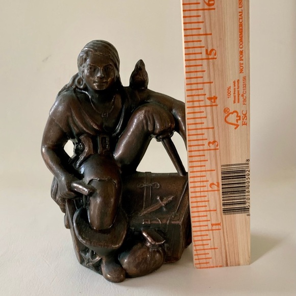 Vintage Treasure Island Pirate Brass Figure - Picture 3 of 10